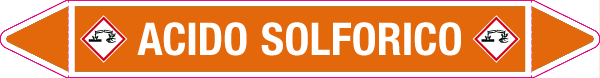 [99B580B] 99B580B - foglio da 5 etichette autoadesive con frecce+simb.ACIDO SOLFORICO