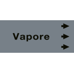 [99B951NCD] 99B951NCD - foglio da 5 etichette fondo grigio"VAPORE" freccia destra