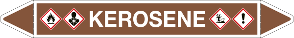 [99C400A] 99C400A - foglio da 5 etichette autoadesive con frecce+simb.KEROSENE