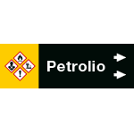 [99C480NBD] 99C480NBD - foglio da 5 etichette fondo nero "PETROLIO" destra