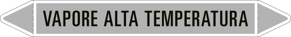 [99C570A] 99C570A - foglio da 5 etichette autoadesive con frecce+simb VAPORE ALTA TEMPER.
