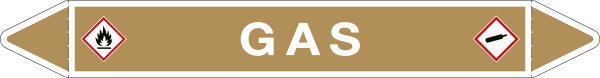[99C650A] 99C650A - foglio da 5 etichette autoadesive con frecce e simboli GAS