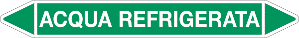 [99C720D] 99C720D - etichetta autoadesiva con frecce+simboli ACQUA REFRIGERATA