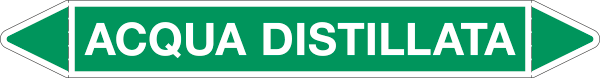[99C840B] 99C840B - foglio da 5 etichette autoadesive con frecce+simb ACQUA DISTILLATA