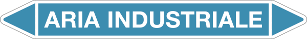[99C970B] 99C970B - foglio da 5 etichette autoadesive con frecce+simb ARIA INDUSTRIALE