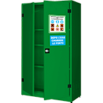 [ARF100] ARF100 - armadio per fitosanitari 2 ante h. 185 cm. colore verde