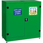 [ARF300] ARF300 - armadio per fitosanitari 2 ante h. 110 cm. colore verde