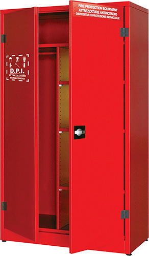 [ARR1852] ARR1852 - Armadio verniciato 2 ante cieche 3 ripiani appendiabiti h. 1850 mm