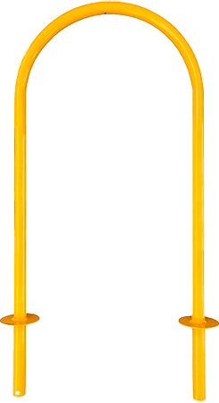 [AS120] AS120 - Archetto antisosta giallo tubo diametro 33 mm