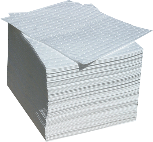 [ASO01P] ASO01P - confezione 100 panni assorbenti OIL SAFE IN dim.41x46 cm assorb.120 lt