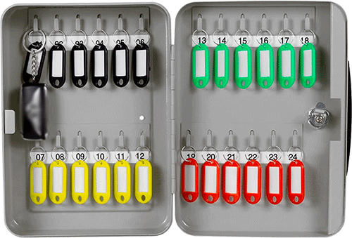 [ASTC24] ASTC24 - Cassetta portachiavi in metallo verniciato per 24 chiavi