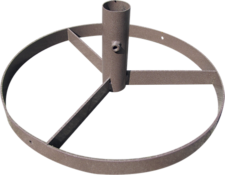 [BAC4] BAC4 - Base circolare diametro 50 per palo diametro 48