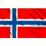 [BAPES225N] BAPES225N - bandiera NORVEGIA con lavorazione mm 1500x2250