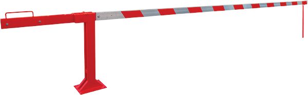 [BARS41P5] BARS41P5 - Barriera manuale piedino pensile con barra alluminio da mt. 5