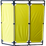 [BARV180] BARV180 - barriera 3 moduli neutri colore giallo dimensioni cm 180x70 (hxl) 6 kg