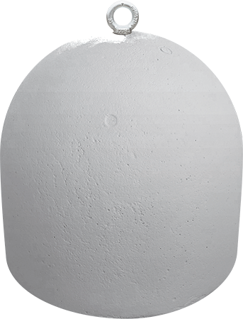 [BC200] BC200 - Base cemento Kg 210 con golfare senza foro per sollevamento