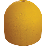 [BC248Y] BC248Y - Base cemento con foro diametro 48 per palo colore giallo