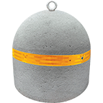 [BC300R] BC300R - Base grigia 210Kg con banda rinfrangente e golfare