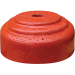 [BC48R] BC48R - Base cemento Kg 31 per paletti parapedonali d.48 colore ROSSO
