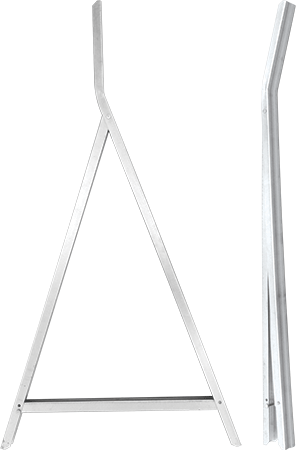 [BGZ100] BGZ100 - Gamba pieghevole zincata per barriere BTR120 e BTR150