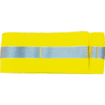 [BR14Y] BR14Y - bracciale PVC giallo fluo con banda rifrangente