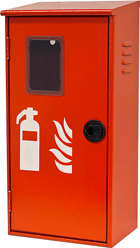 [CEN678] CEN678 - Cassetta portaestintori TEXAS acciaio verniciato x estintori CO2 5 kg.