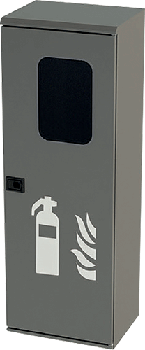 [CENX61] CENX61 - cassetta portaestintori UTAH in acciaio inox per estintori da kg.6