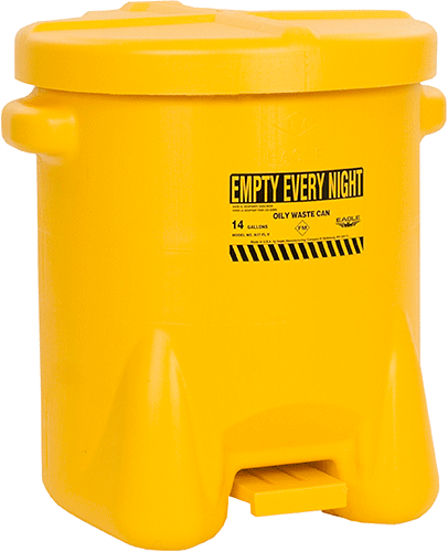 [CJ1395E] CJ1395E - Contenitore per rifiuti e stracci in polietilene da l.53