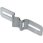 [CLM14219] CLM14219 - staffa fissaggio per pali, lunghezza mm 142 larghezza mm 38