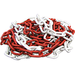 [CMA35] CMA35 - Catena acciaio zincato e verniciata bianco / rosso