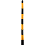 [CN1132] CN1132 - Solo paletto PVC giallo / nero altezza  110 cm