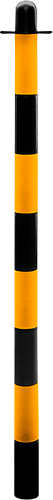 [CN1132] CN1132 - Solo paletto PVC giallo / nero altezza  110 cm