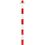 [CN93] CN93 - Solo paletto PVC bianco / rosso altezza  90 cm