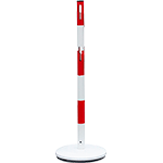 [CNV112] CNV112 - COLONNINA 4 VIE IN ACCIAIO BIANCO ROSSA