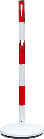[CNV112] CNV112 - COLONNINA 4 VIE IN ACCIAIO BIANCO ROSSA