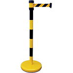 [CNV50NJ] CNV50NJ - Colonnina tendinastro giallo/nera nastro mm 210 x 50 h giallo/nero