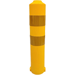[COT100D] COT100D - delineatore cilindrico gomma giallo cm.70x33 h + fasce rifr.per COT100