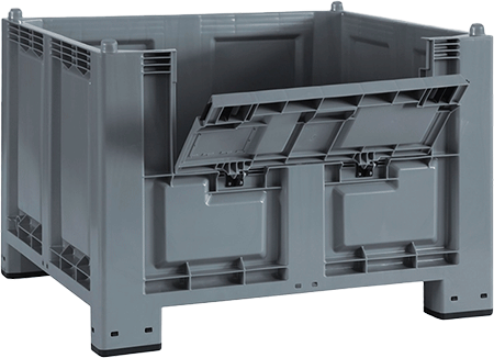 [CPL4552] CPL4552 - Cargopallet grigio con piedi portello  senza FORO