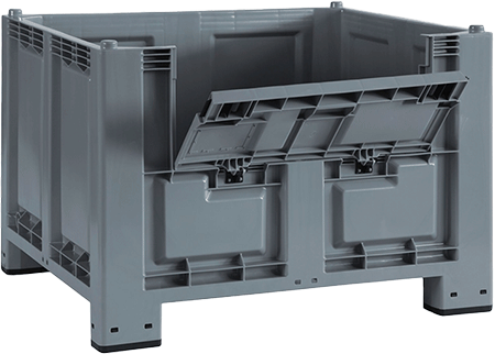 [CPL4831] CPL4831 - Cargopallet grigio senza ruote senza portello con 4 piedi cap.680 dm3