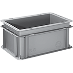 [CPLC260] CPLC260 - contenitore grigio multiuso sovrapponibile fondo pieno