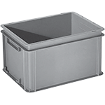 [CPLC263] CPLC263 - contenitore grigio multiuso sovrapponibile fondo alveolare