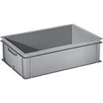[CPLC264] CPLC264 - contenitore grigio multiuso sovrapponibile fondo alveolare