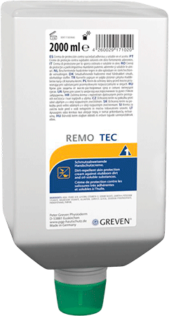 [CRG043] CRG043 - Contenitore crema barriera mani oleorepellente REMO TEC GREVEN da 2lt