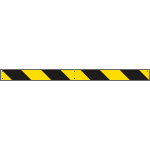 [CT14] CT14 - Profilo rifrangente GIALLO NERO da destra a sinistra