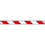 [CT15] CT15 - Profilo rifrangente BIANCO ROSSO da destra a sinistra
