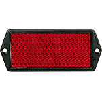 [CT21R] CT21R - Catadiottro retroriflettente 128x67 mm colore rosso