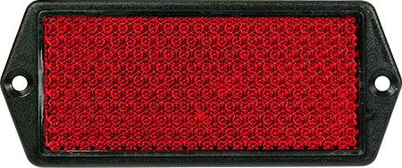 [CT21R] CT21R - Catadiottro retroriflettente 128x67 mm colore rosso