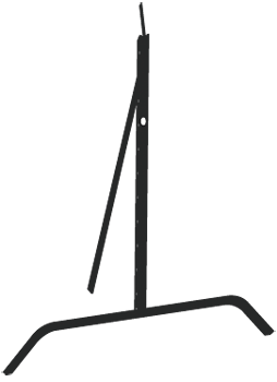 [CV080] CV080 - Portasegnale verniciato universale per aree private