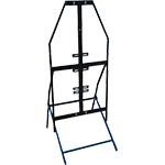 [CVL135] CVL135 - Cavalletto verticale ferro per cartello triangolo 120