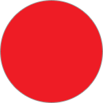 [DMD05R] DMD05R - confezione 20 dischi adesivi SAFE IN in PVC diametro 50 mm col.ROSSO